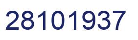 Number 28101937 blue image