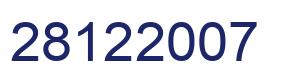 Number 28122007 blue image