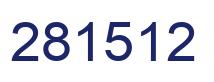 Número 281512 imagen azul