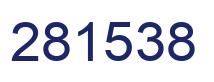 Number 281538 blue image