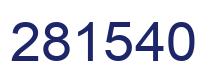 Number 281540 blue image