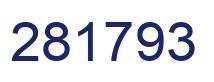 Number 281793 blue image