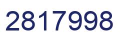 Number 2817998 blue image