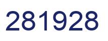 Number 281928 blue image
