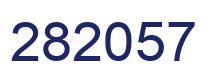 Number 282057 blue image