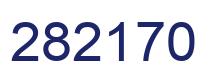 Number 282170 blue image