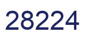Número 28224 imagen azul