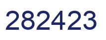Number 282423 blue image