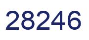 Number 28246 blue image