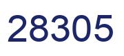 Number 28305 blue image