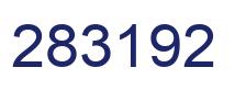 Number 283192 blue image