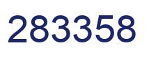 Number 283358 blue image