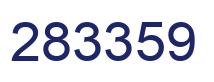 Number 283359 blue image