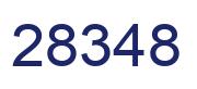 Número 28348 imagen azul