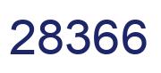 Number 28366 blue image