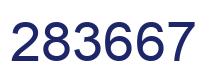 Number 283667 blue image