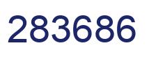 Number 283686 blue image