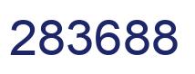 Number 283688 blue image