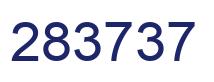 Number 283737 blue image