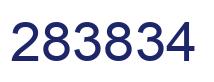 Number 283834 blue image