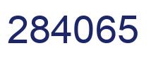 Number 284065 blue image