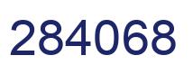 Number 284068 blue image