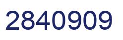 Number 2840909 blue image