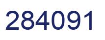 Number 284091 blue image
