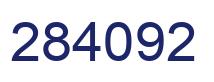 Number 284092 blue image