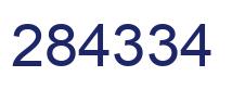 Number 284334 blue image