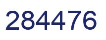Number 284476 blue image