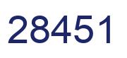 Número 28451 imagen azul