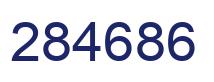 Number 284686 blue image
