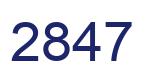 Number 2847 blue image