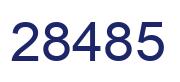 Number 28485 blue image