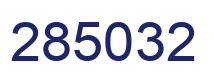 Number 285032 blue image
