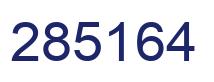 Number 285164 blue image