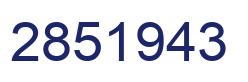 Número 2851943 imagen azul
