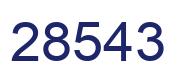 Número 28543 imagen azul