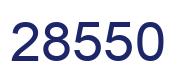 Número 28550 imagen azul