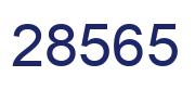 Número 28565 imagen azul