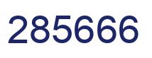 Number 285666 blue image