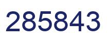 Number 285843 blue image