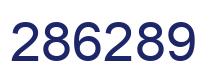 Number 286289 blue image