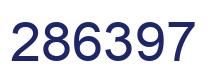 Number 286397 blue image