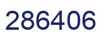 Number 286406 blue image