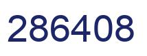 Number 286408 blue image