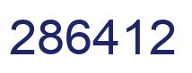 Number 286412 blue image