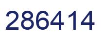 Number 286414 blue image