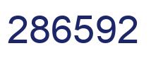 Number 286592 blue image